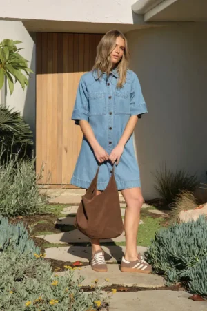 Denim|Dresses^Ceres Life Ava Short Sleeve Mini Dress