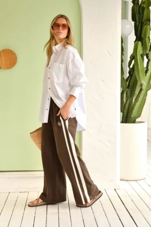 Pants|Sweats & Fleece^Ceres Life Gigi Wide Leg Terry Trackpant