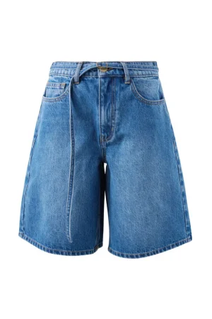Denim|Shorts^Ceres Life Olive Belted Denim Short Fresh Indigo