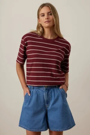 Denim|Shorts^Ceres Life Piper Pleat Front Short Fresh Indigo