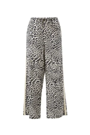 Pants^Ceres Life Relaxed Drawstring Pant Leopard Linen Blend