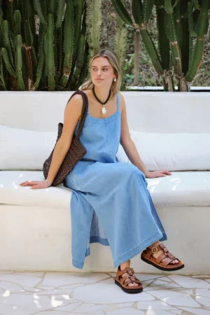 Denim|Dresses^Ceres Life Remy Strappy Midi Dress