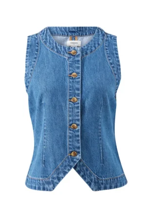 Denim|Shirts^Ceres Life Summer Denim Vest Fresh Indigo