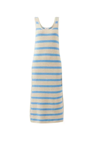 Dresses|Knitwear^Ceres Life Talulah Knit Tank Midi Dress Powder Blue Stripe